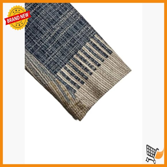 Long Sleeve Plaid Blazer Jacket Loose Fit Office Casual Outerwear - Picture 4 of 5